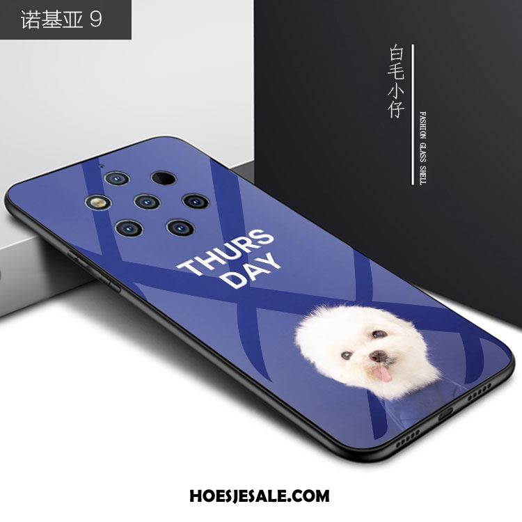 Nokia 9 Pureview Hoesje Blauw Pu Spotprent Mobiele Telefoon Glas Kopen