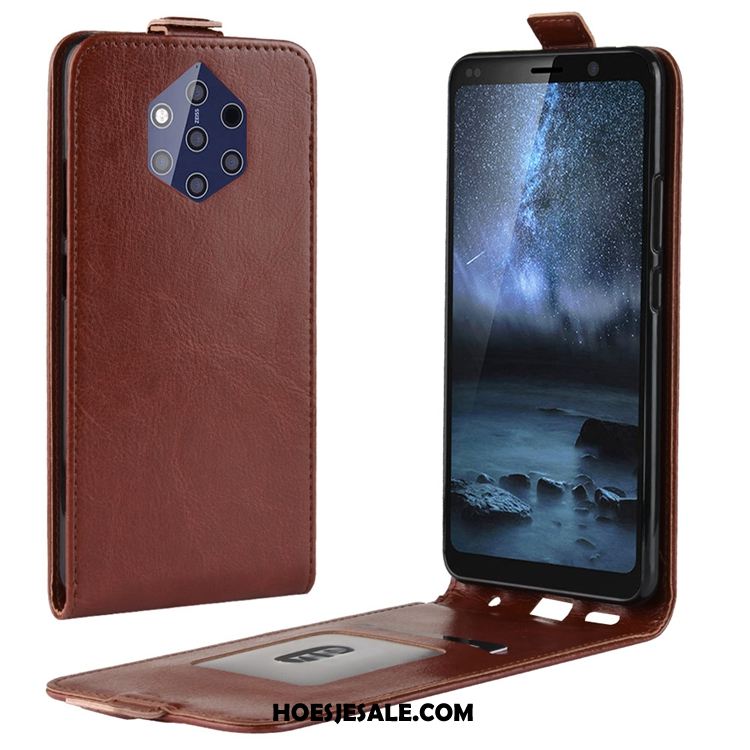 Nokia 9 Pureview Hoesje Folio Kaart Leren Etui Mobiele Telefoon Winkel