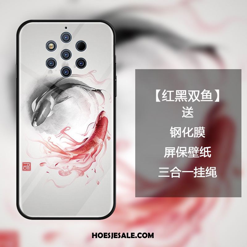 Nokia 9 Pureview Hoesje Persoonlijk Chinese Stijl Bescherming Glas Hoes Korting