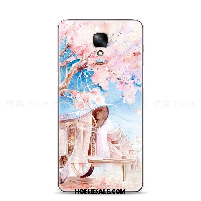 Oneplus 3 Hoesje Bloemen Mobiele Telefoon Chinese Stijl Roze Vintage Kopen