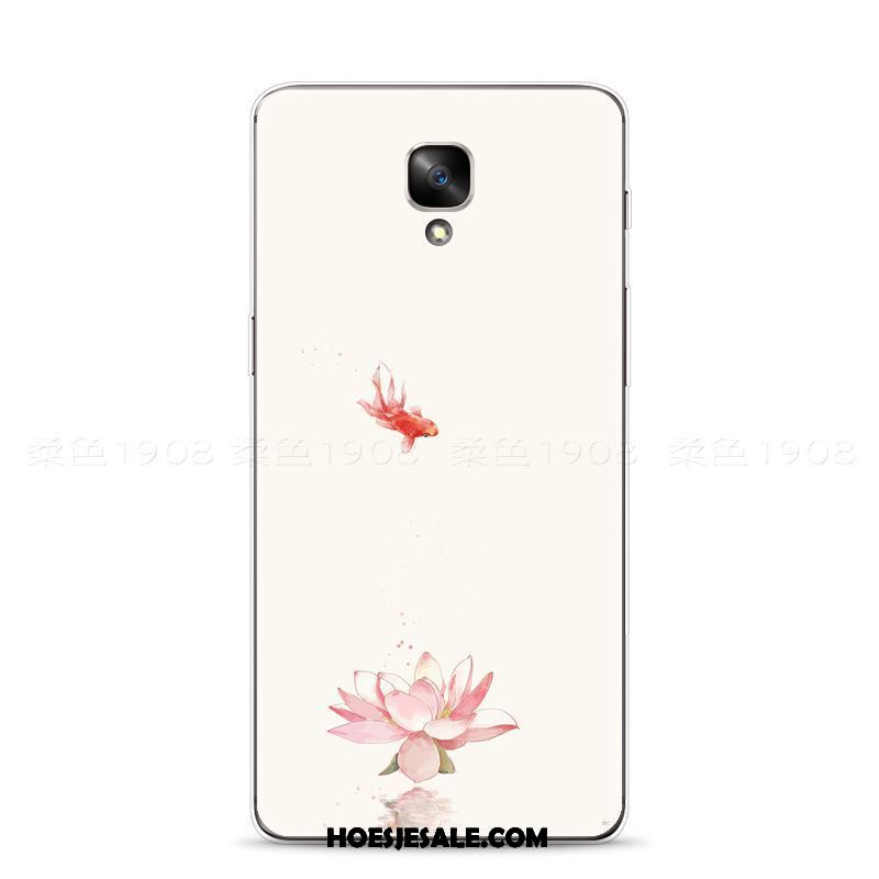 Oneplus 3 Hoesje Mobiele Telefoon Bloemen Reliëf Zacht Vintage Goedkoop