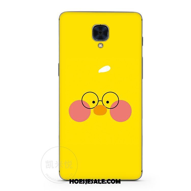 Oneplus 3 Hoesje Smiley Bescherming Mini Mobiele Telefoon Geel Goedkoop