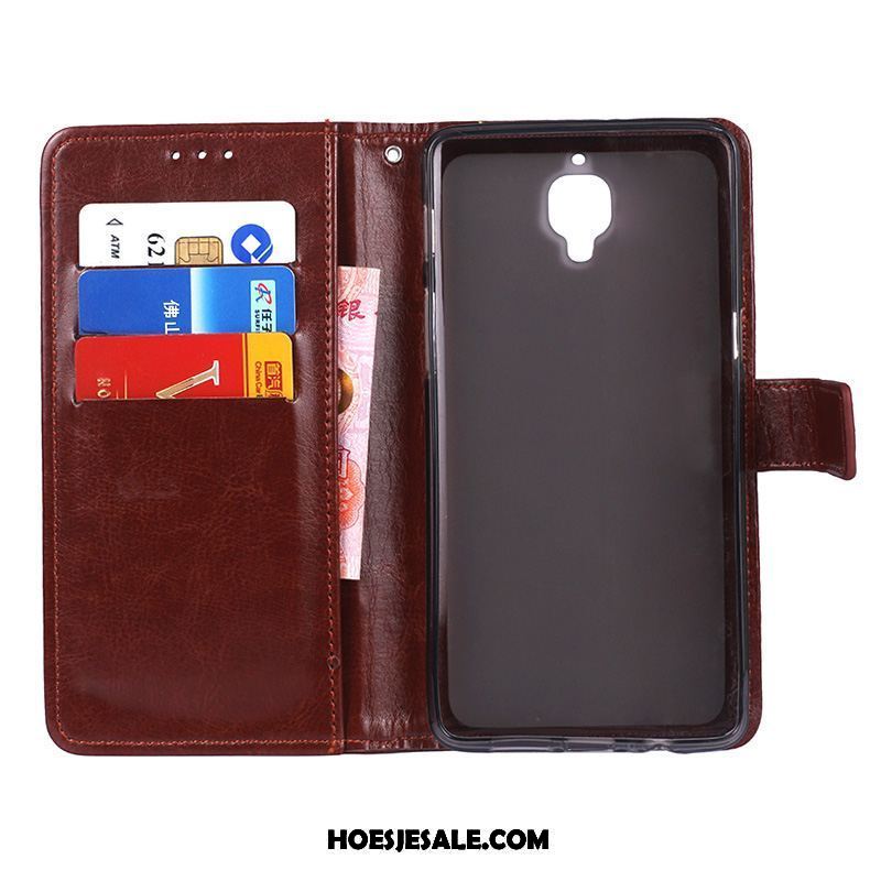 Oneplus 3t Hoesje Leren Etui Zacht Hoes Siliconen Clamshell Goedkoop