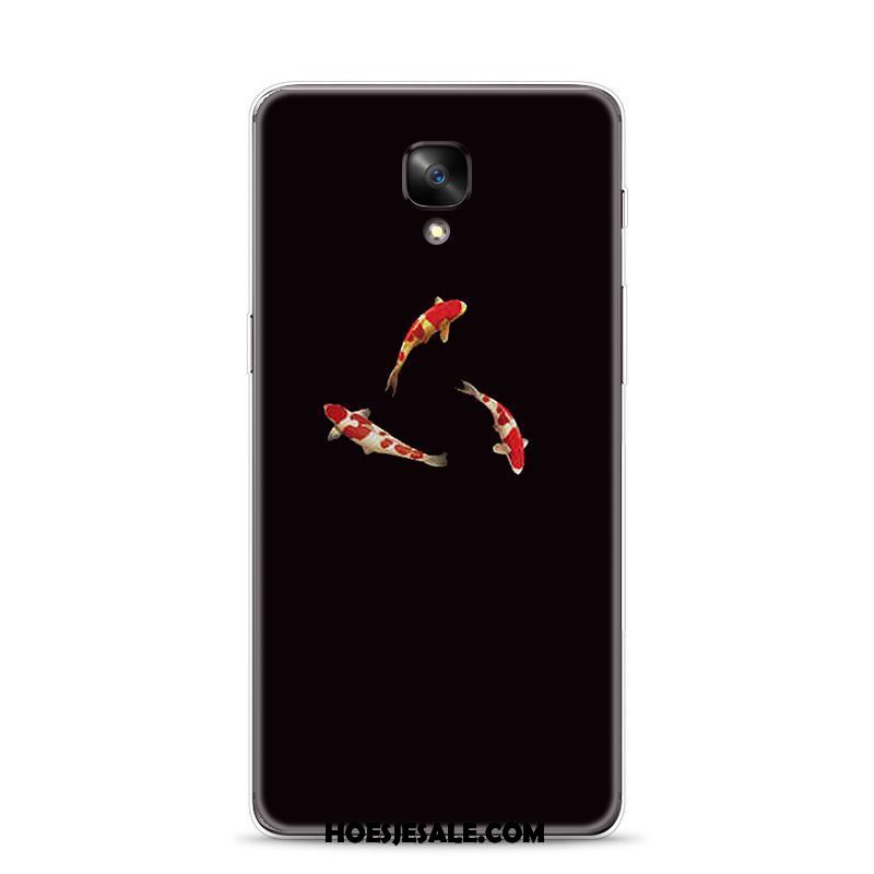 Oneplus 3t Hoesje Zwart Karper Chinese Stijl Anti-fall Lovers Sale