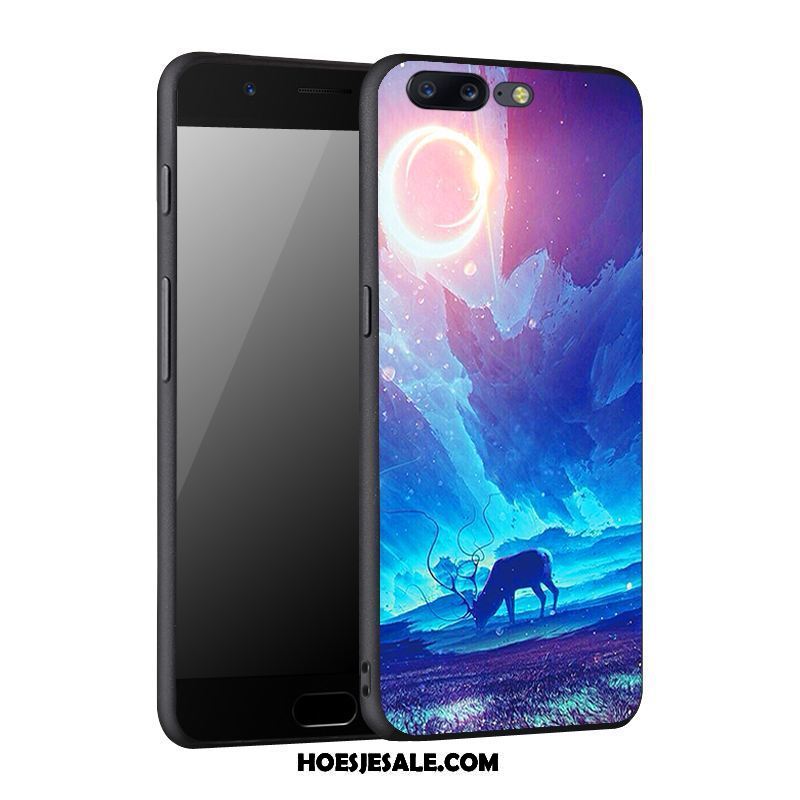 Oneplus 5 Hoesje Blauw All Inclusive Siliconen Scheppend Hoes Goedkoop
