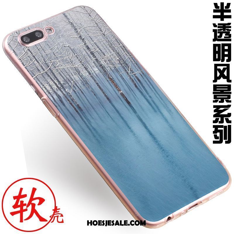 Oneplus 5 Hoesje Mode Hoes Bescherming Anti-fall Blauw Korting