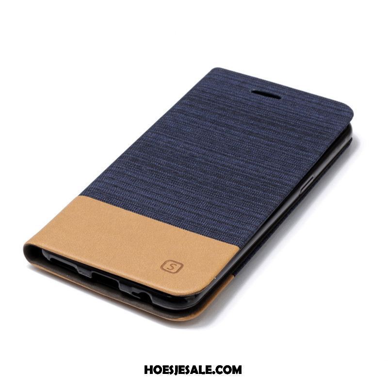 Oneplus 5 Hoesje Patroon Denim Canvas Kaart Hoes Online