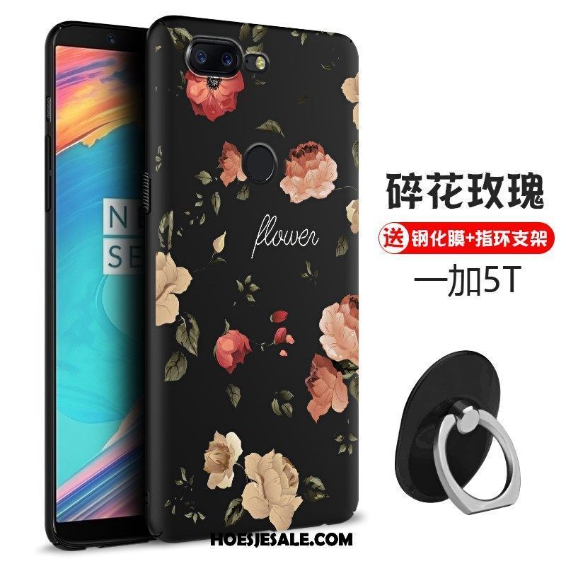 Oneplus 5t Hoesje Chinese Stijl Reliëf Driedimensionaal Hoes Anti-fall Goedkoop