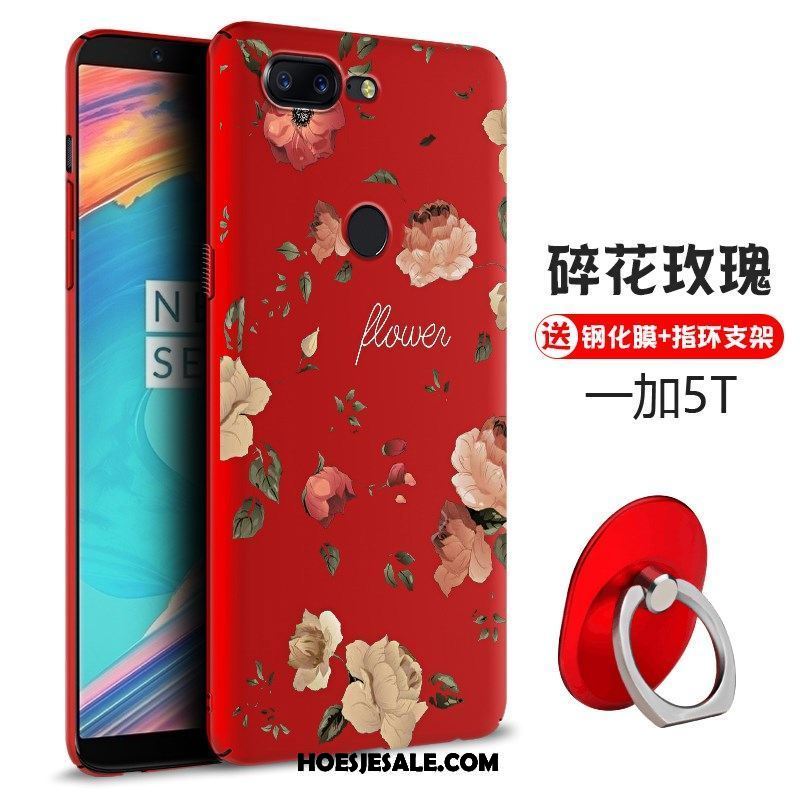 Oneplus 5t Hoesje Chinese Stijl Reliëf Driedimensionaal Hoes Anti-fall Goedkoop