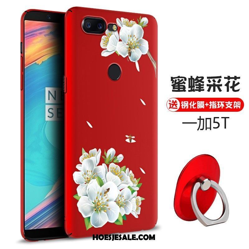 Oneplus 5t Hoesje Chinese Stijl Reliëf Driedimensionaal Hoes Anti-fall Goedkoop