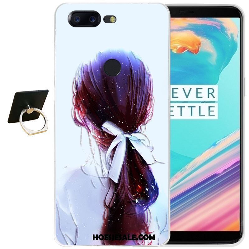 Oneplus 5t Hoesje Reliëf Mobiele Telefoon Zacht Siliconen All Inclusive Winkel