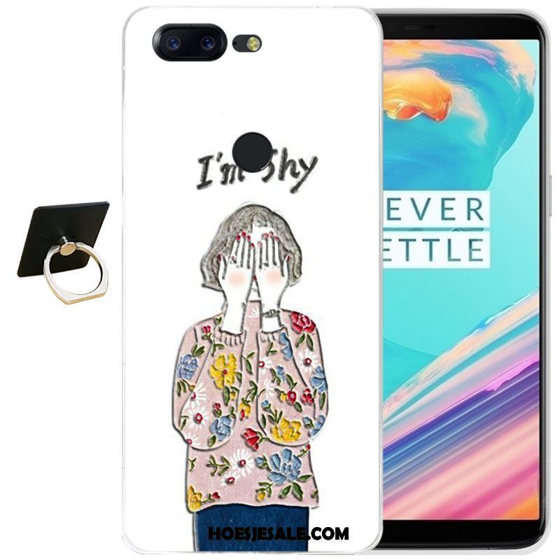 Oneplus 5t Hoesje Reliëf Mobiele Telefoon Zacht Siliconen All Inclusive Winkel