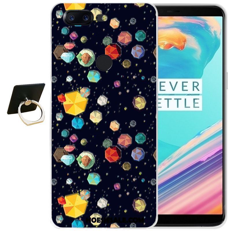 Oneplus 5t Hoesje Reliëf Mobiele Telefoon Zacht Siliconen All Inclusive Winkel