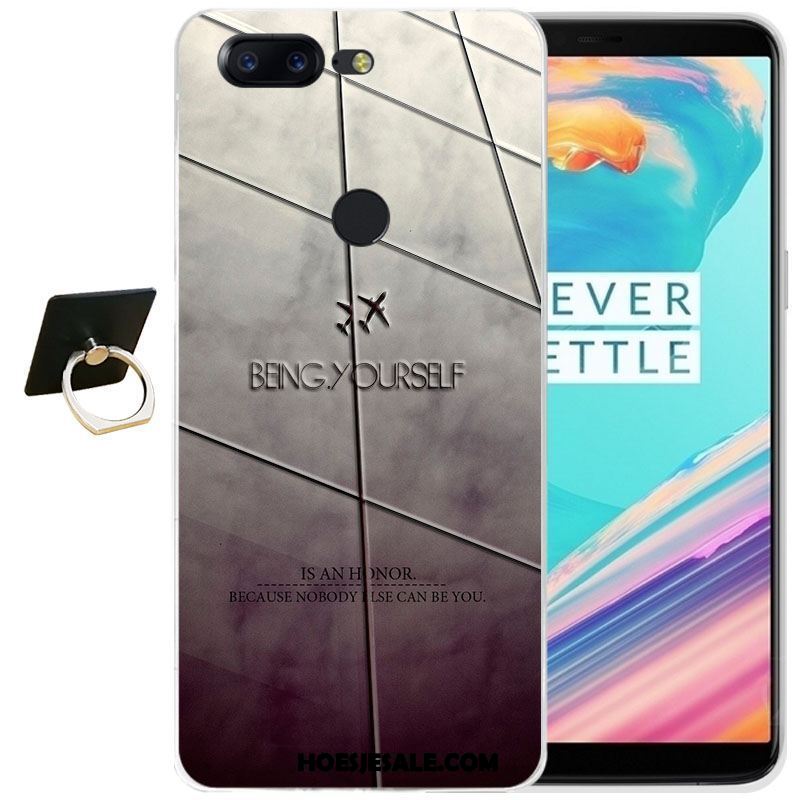 Oneplus 5t Hoesje Reliëf Mobiele Telefoon Zacht Siliconen All Inclusive Winkel