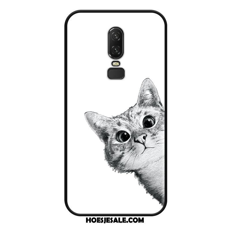 Oneplus 6 Hoesje All Inclusive Spotprent Wit Koe Hoes Kopen