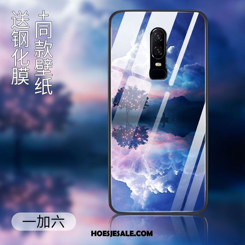 Oneplus 6 Hoesje Bescherming All Inclusive Trend Spotprent Glas Sale