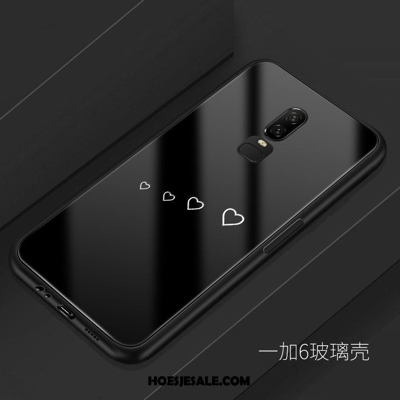 Oneplus 6 Hoesje Lovers Glas Kunst Mobiele Telefoon Eenvoudige Kopen