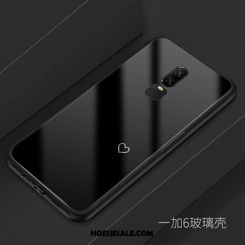 Oneplus 6 Hoesje Lovers Glas Kunst Mobiele Telefoon Eenvoudige Kopen