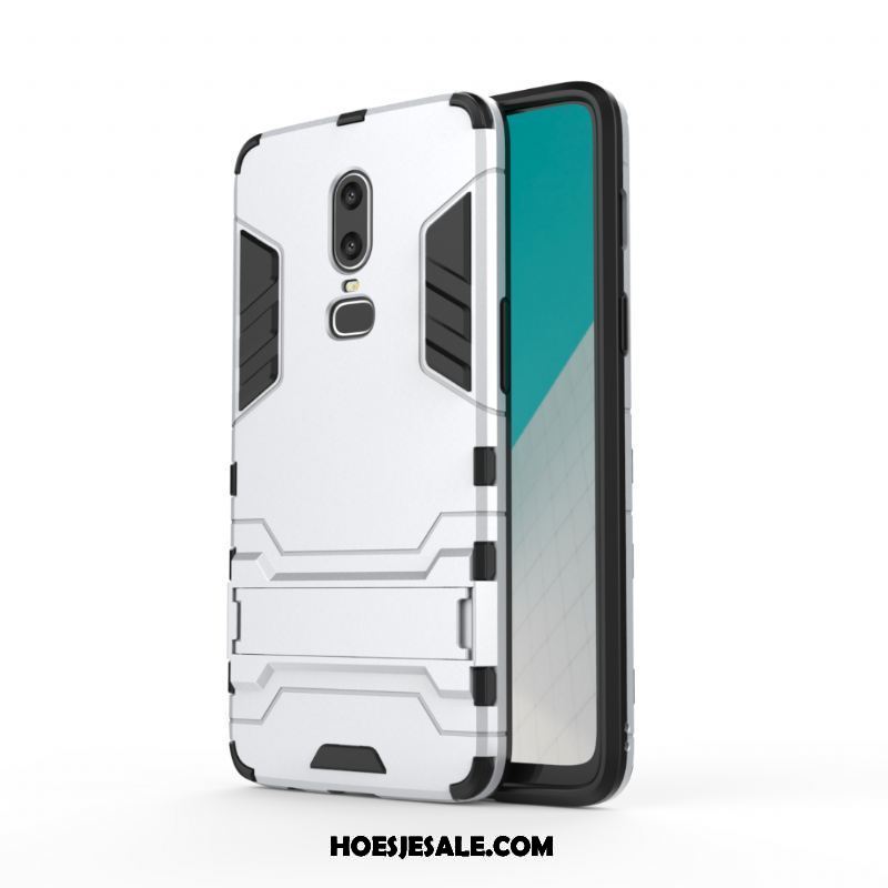 Oneplus 6 Hoesje Persoonlijk Grijs Trendy Merk Hoes Omlijsting Korting