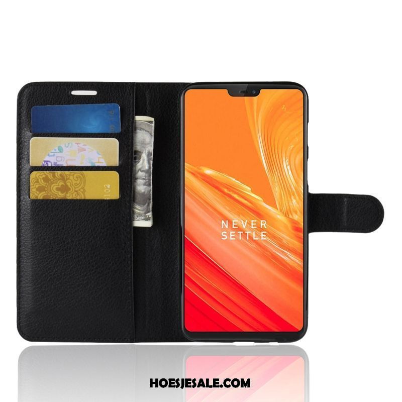 Oneplus 6 Hoesje Siliconen Hoes Mobiele Telefoon Leren Etui Anti-fall Sale