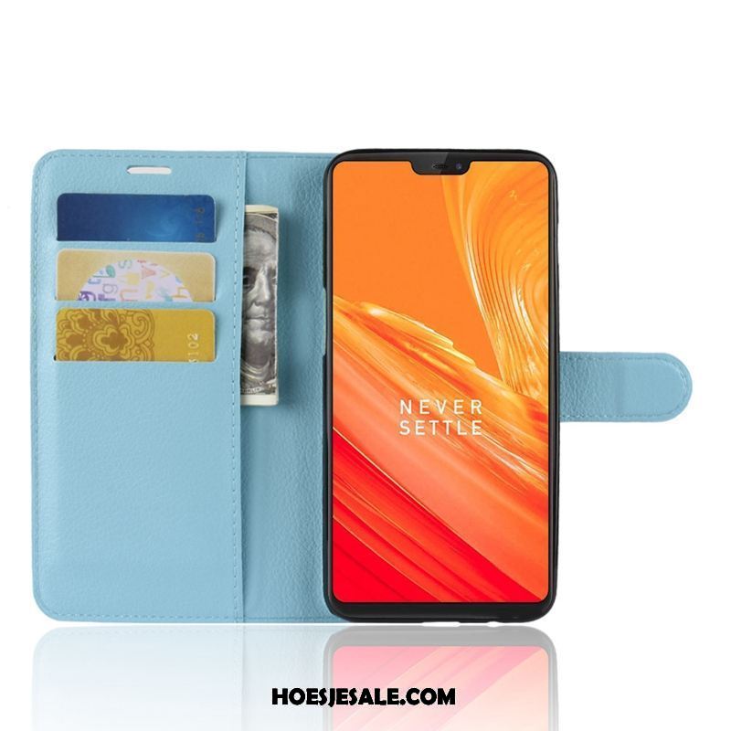 Oneplus 6 Hoesje Siliconen Hoes Mobiele Telefoon Leren Etui Anti-fall Sale