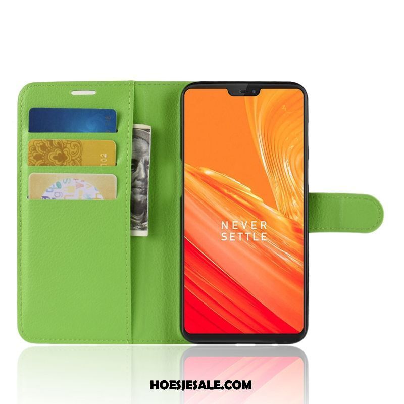 Oneplus 6 Hoesje Siliconen Hoes Mobiele Telefoon Leren Etui Anti-fall Sale