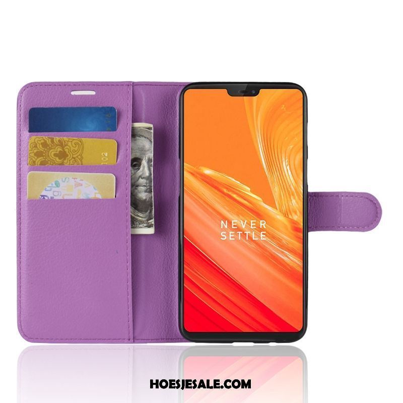 Oneplus 6 Hoesje Siliconen Hoes Mobiele Telefoon Leren Etui Anti-fall Sale