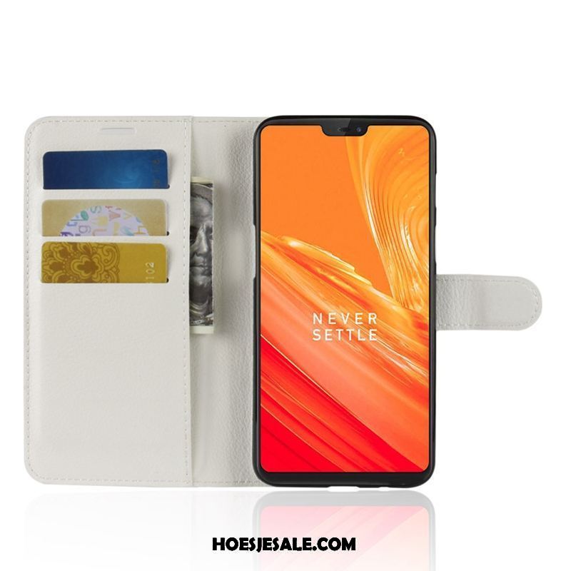 Oneplus 6 Hoesje Siliconen Hoes Mobiele Telefoon Leren Etui Anti-fall Sale