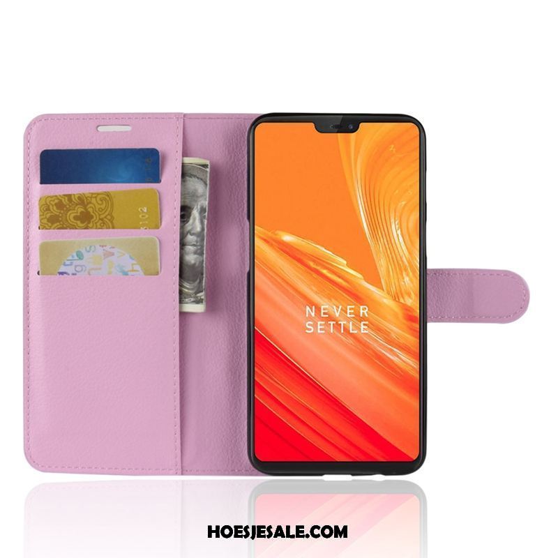 Oneplus 6 Hoesje Siliconen Hoes Mobiele Telefoon Leren Etui Anti-fall Sale