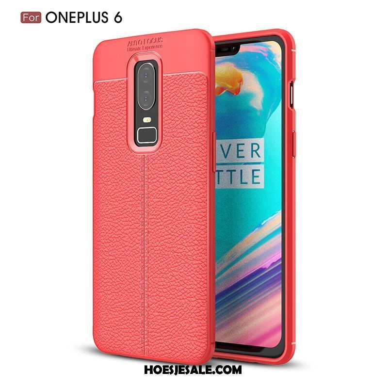 Oneplus 6 Hoesje Siliconen Patroon Hoes Trend Leer Online