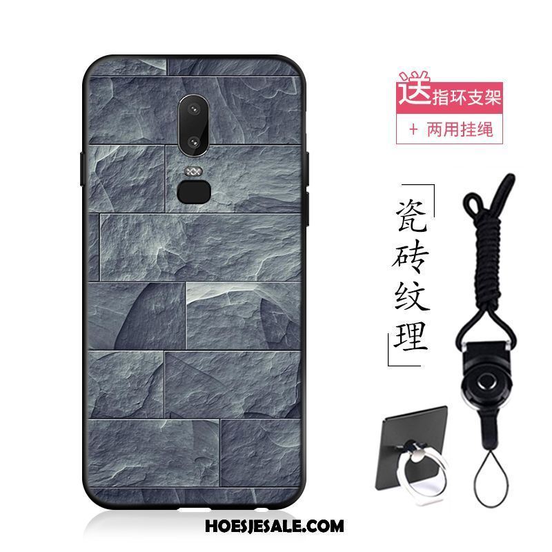 Oneplus 6 Hoesje Trendy Merk Schrobben Mobiele Telefoon Hoes Zacht Kopen