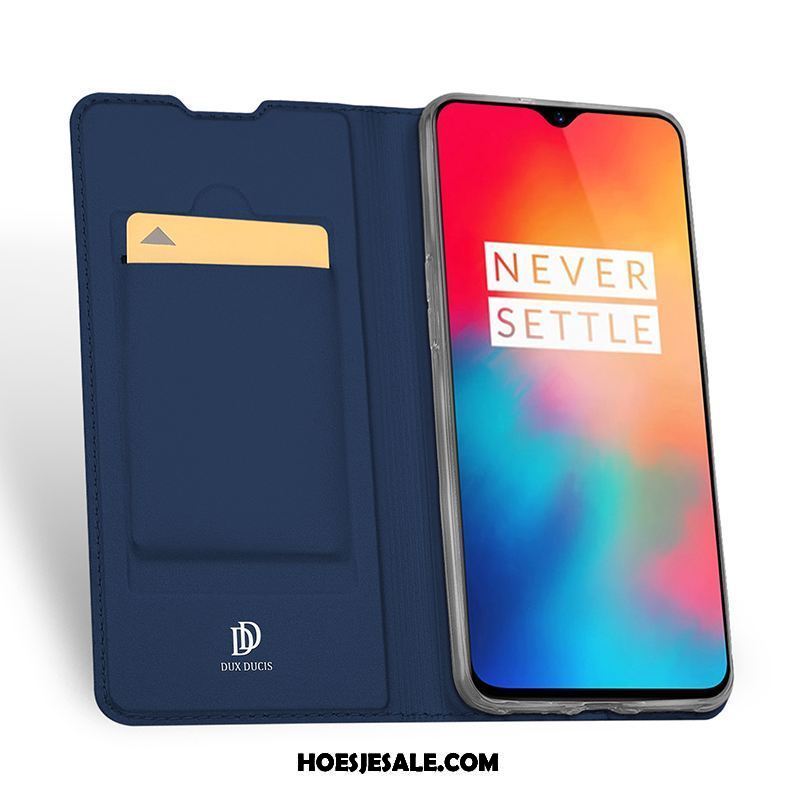 Oneplus 6t Hoesje Anti-fall Bedrijf Folio Nieuw Leren Etui Kopen