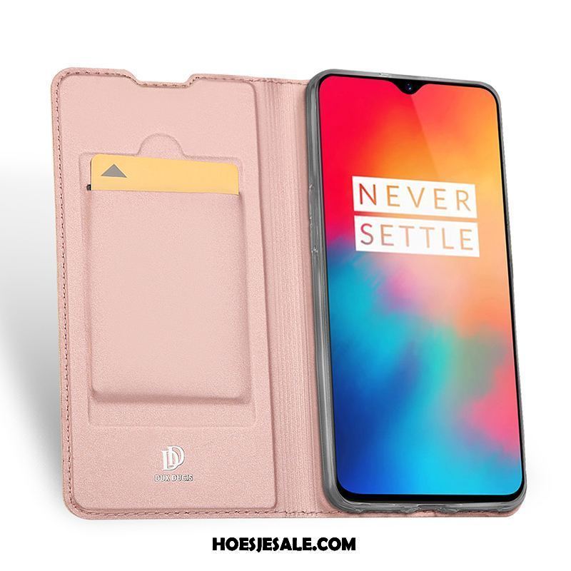 Oneplus 6t Hoesje Anti-fall Bedrijf Folio Nieuw Leren Etui Kopen