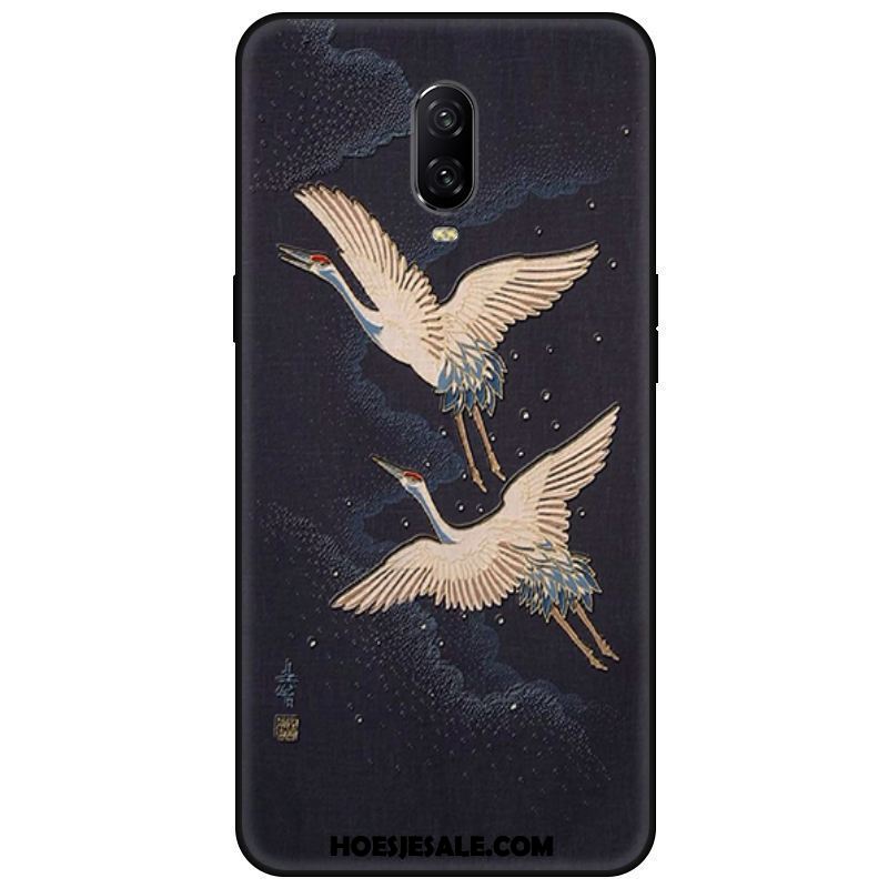 Oneplus 6t Hoesje Kunst Anti-fall Mode Mobiele Telefoon Zwart Kopen