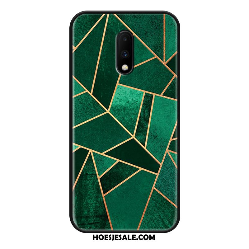 Oneplus 7 Hoesje Kleur Schrobben Scheppend Groen Mobiele Telefoon Sale