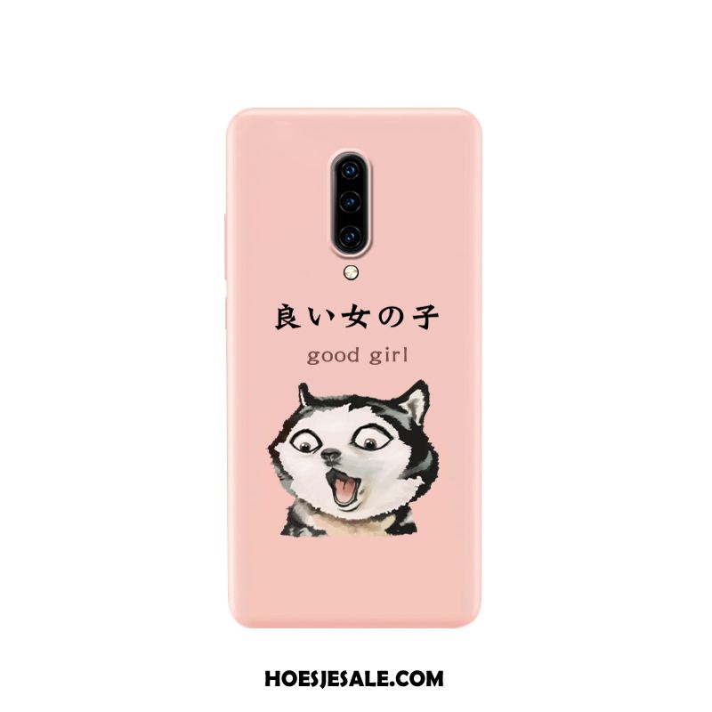 Oneplus 7 Hoesje Lovers Effen Kleur Spotprent Roze Bescherming Kopen