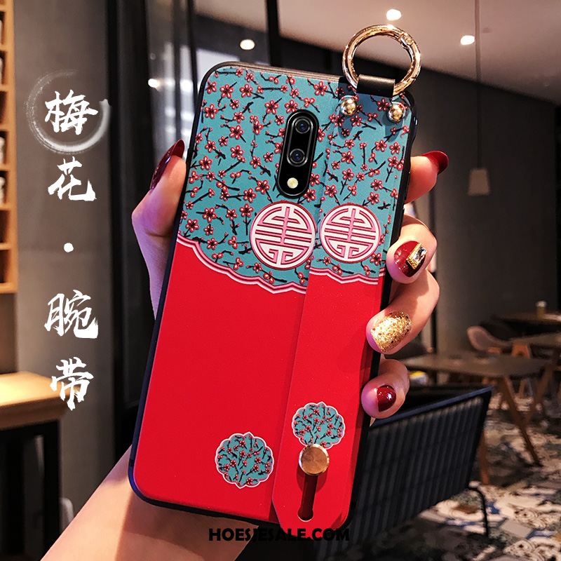 Oneplus 7 Hoesje Mobiele Telefoon Anti-fall Rood Trendy Merk Scheppend Korting