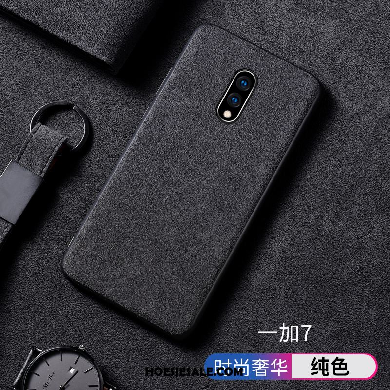 Oneplus 7 Hoesje Suede Geel Hoes Antislip Mobiele Telefoon Kopen