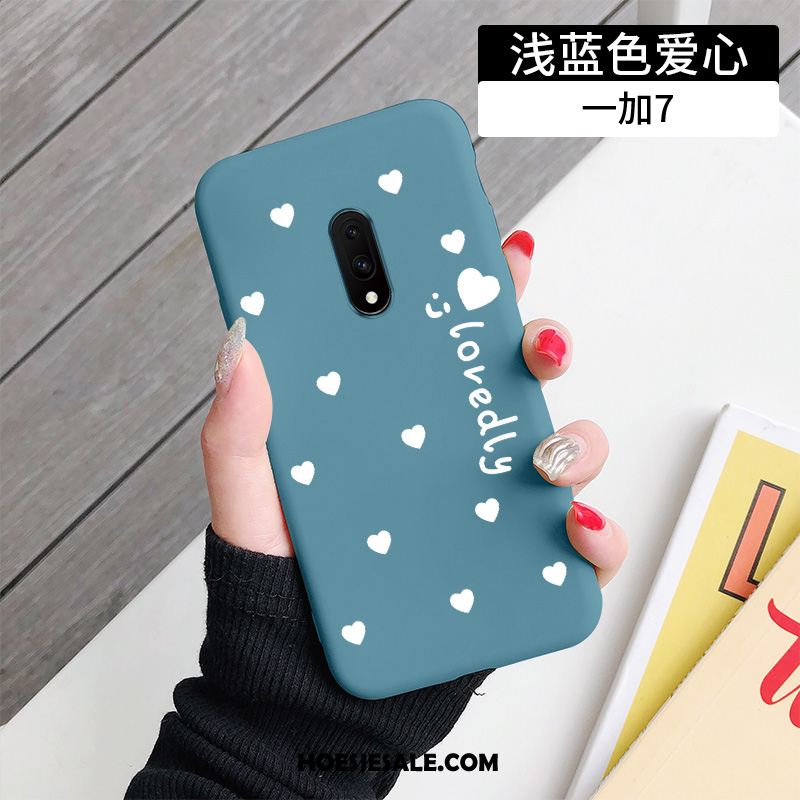 Oneplus 7 Hoesje Trendy Merk Hoes All Inclusive Wind Lichtblauw