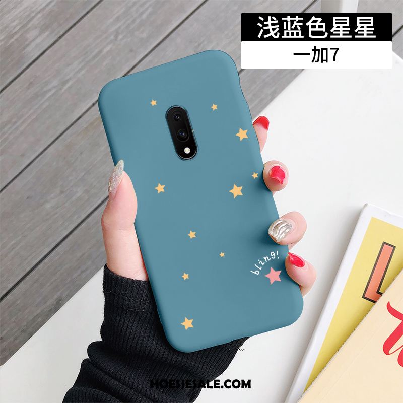 Oneplus 7 Hoesje Trendy Merk Hoes All Inclusive Wind Lichtblauw