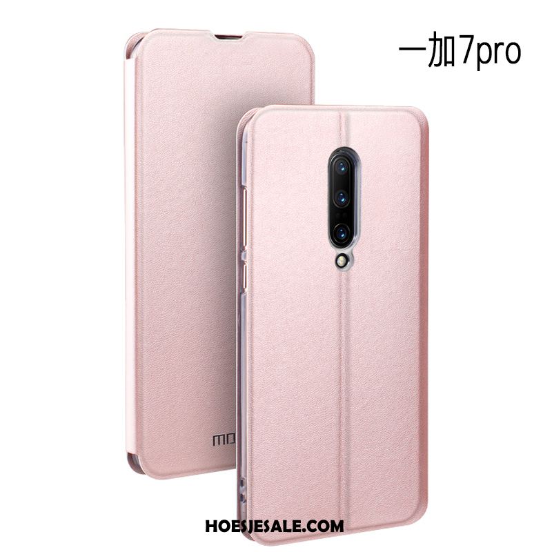 Oneplus 7 Pro Hoesje Rood Hoes Trend Clamshell Bescherming Kopen