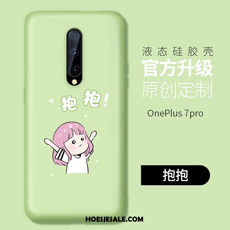 Oneplus 7 Pro Hoesje Schrobben Zacht Net Red Siliconen Dun Sale