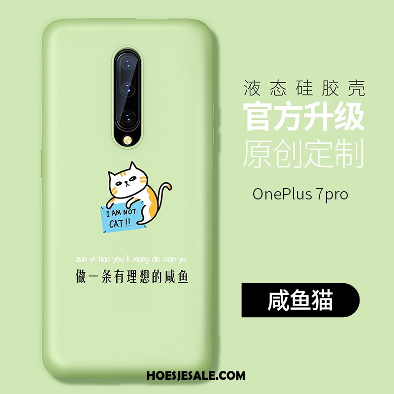 Oneplus 7 Pro Hoesje Schrobben Zacht Net Red Siliconen Dun Sale