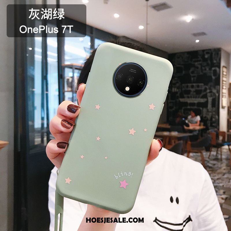 Oneplus 7t Hoesje Hout Lovers Roze Mobiele Telefoon Dun Kopen