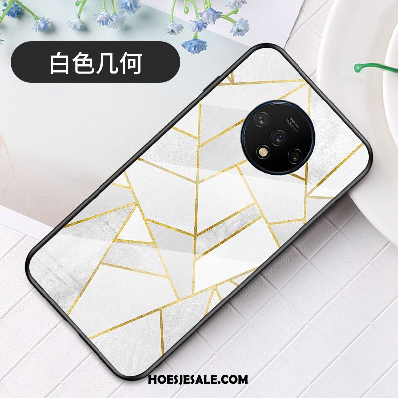 Oneplus 7t Hoesje Kleur Eenvoudige Geometrie Mode Trendy Merk Sale