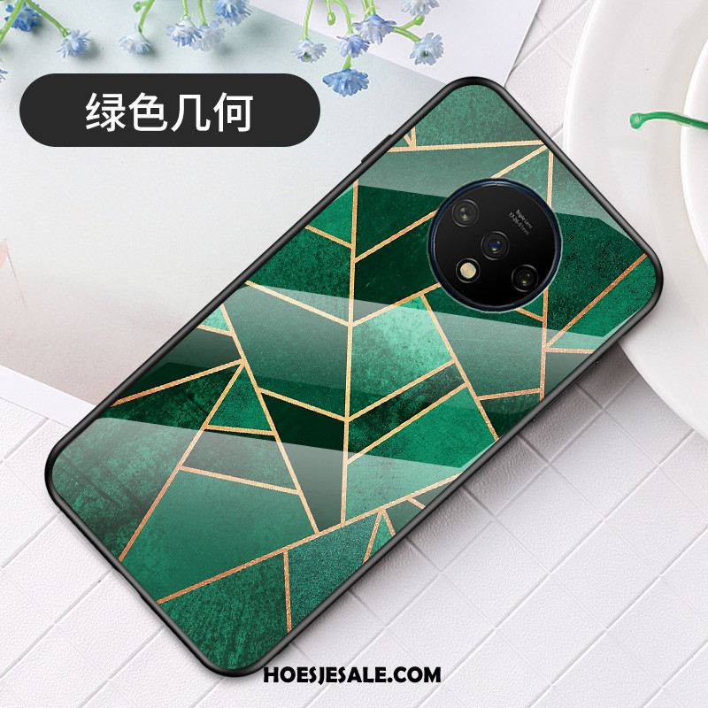 Oneplus 7t Hoesje Kleur Eenvoudige Geometrie Mode Trendy Merk Sale