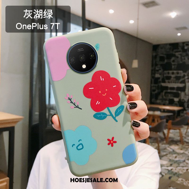 Oneplus 7t Hoesje Kunst Siliconen Persoonlijk Bloemen Wind Kopen