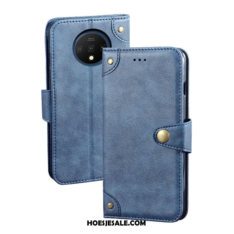 Oneplus 7t Hoesje Leren Etui All Inclusive Mobiele Telefoon Folio Portemonnee Kopen