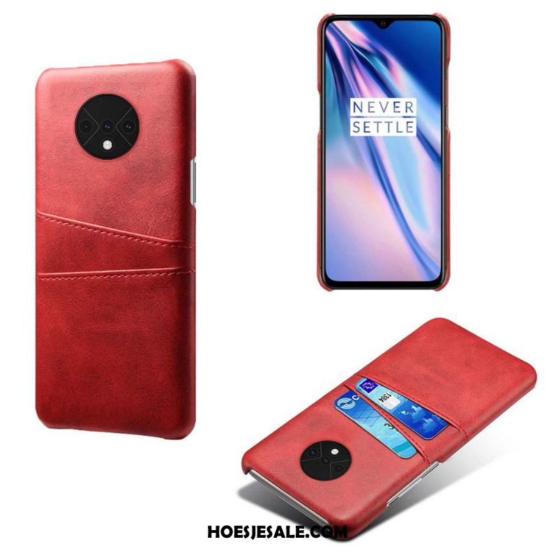 Oneplus 7t Hoesje Rood Nieuw Bescherming Kaart Anti-fall Kopen