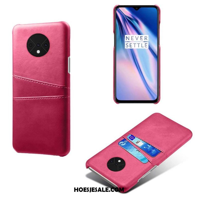 Oneplus 7t Hoesje Rood Nieuw Bescherming Kaart Anti-fall Kopen